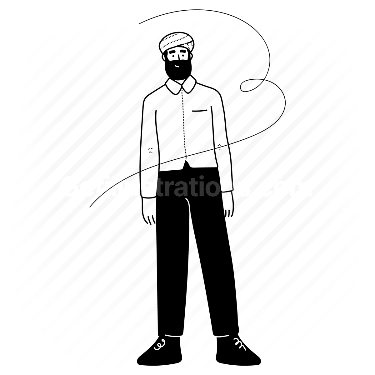 movement, pose, people, person, user, avatar, man, arab, stand